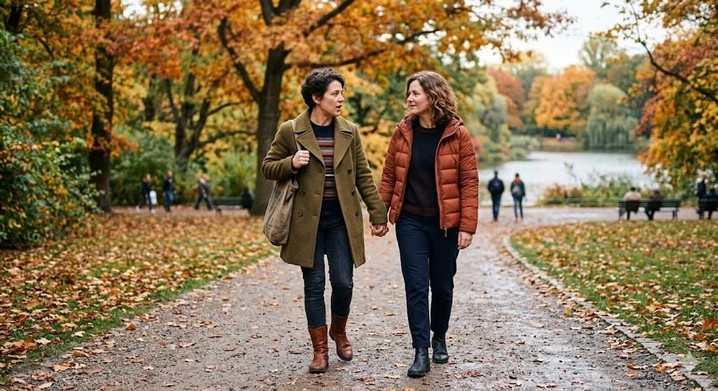 Paar beim Spaziergang – Beziehung retten und neu gestalten